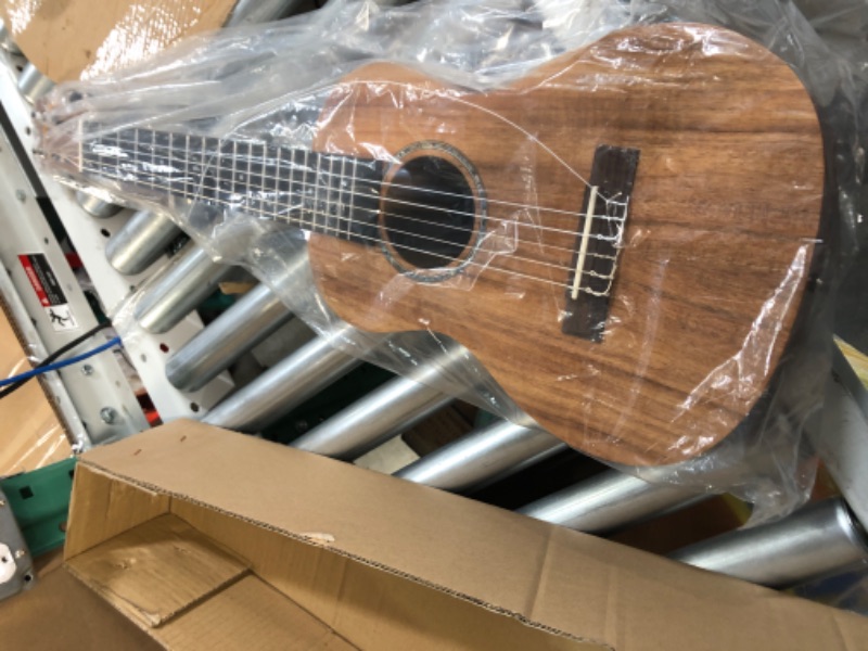 Photo 2 of (MINOR DAMAGE) Caramel - 30" 6 String Acacia KOA Guitalele CB207G Beginner Travel Guitar (NO CASE) 