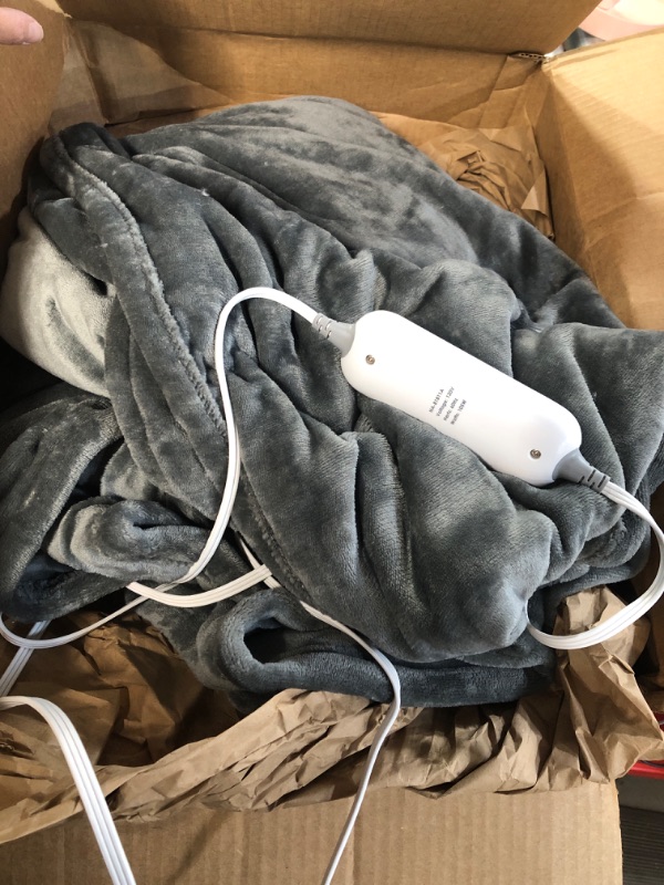 Photo 1 of (USED) Heated Blanket (unknown size ) Grey 
