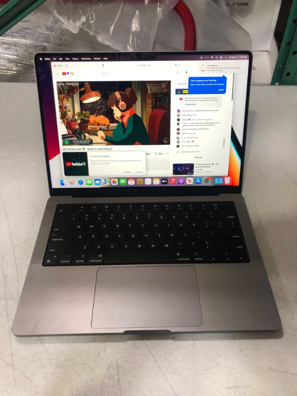 Photo 2 of (READ NOTES) 2021 Apple MacBook Pro with Apple M1 Pro chip (14-inch, 16GB RAM, 512GB SSD) - Space Gray (Renewed)