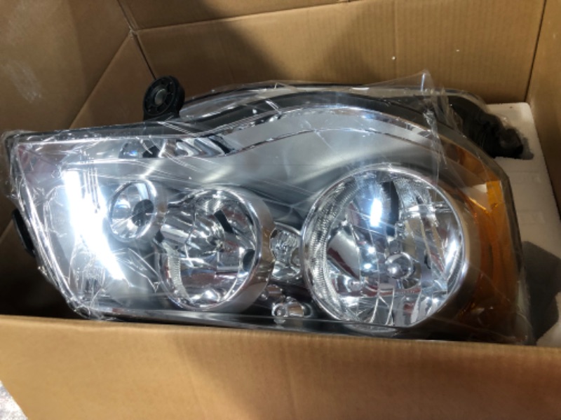 Photo 1 of ADCARLIGHTS Chrome Housing Amber Reflector Headlamp Replacemen
