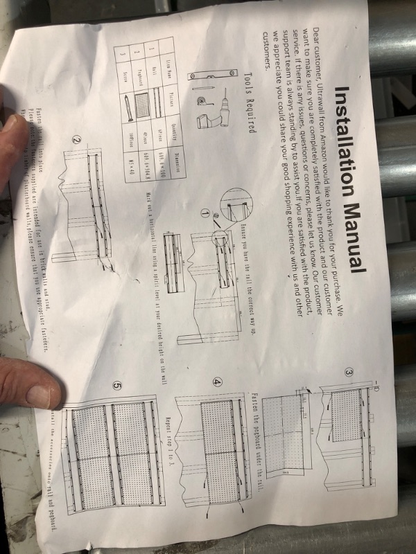 Photo 4 of *GENTLY USED* Ultrawall Garage Storage, 48x36 inch Pegboard with Hooks Garage Storage Bins Tool Board Panel Tool Organizer