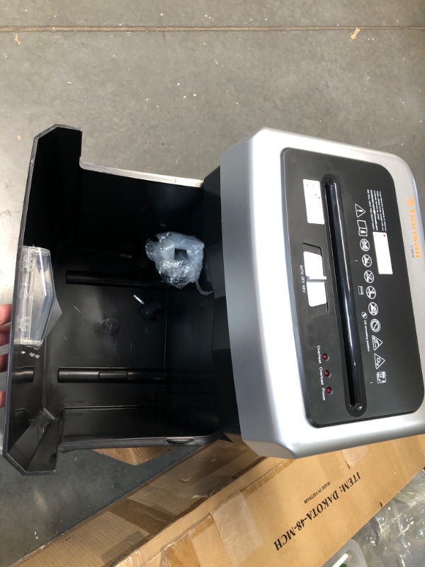 Photo 1 of *GENTLY USED* Bonsaii 14-Sheet Office Paper Shredder, Heavy Duty Shredder, Cross Cut, with 4 Casters (C169-B) 