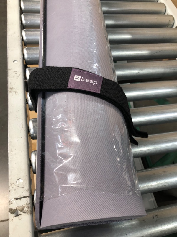 Photo 2 of *GENTLY USED* KEEP Non-Slip Large Yoga Mat - Extra Wide, ( 72"L x 32"W x 7mm Thick) with Free Carrying Strap, Smoky Purple