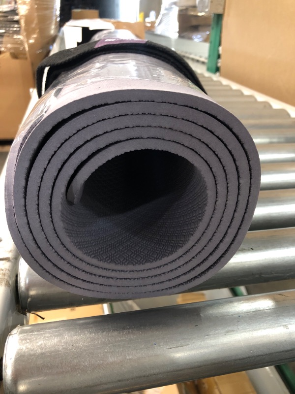 Photo 3 of *GENTLY USED* KEEP Non-Slip Large Yoga Mat - Extra Wide, ( 72"L x 32"W x 7mm Thick) with Free Carrying Strap, Smoky Purple