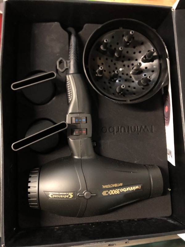 Photo 2 of Turbo Power Twin Turbo 3900 Advanced Hair Dryer - Black