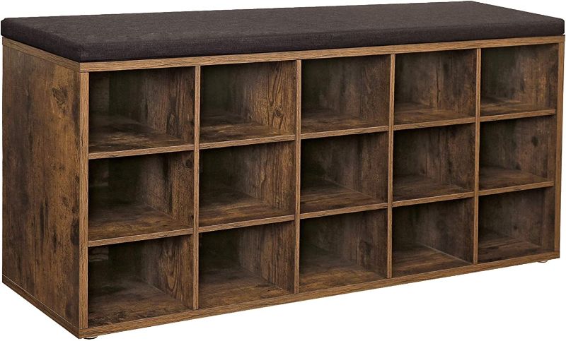 Photo 1 of **USED/ Dmg** VASAGLE Shoe Bench, Storage Bench