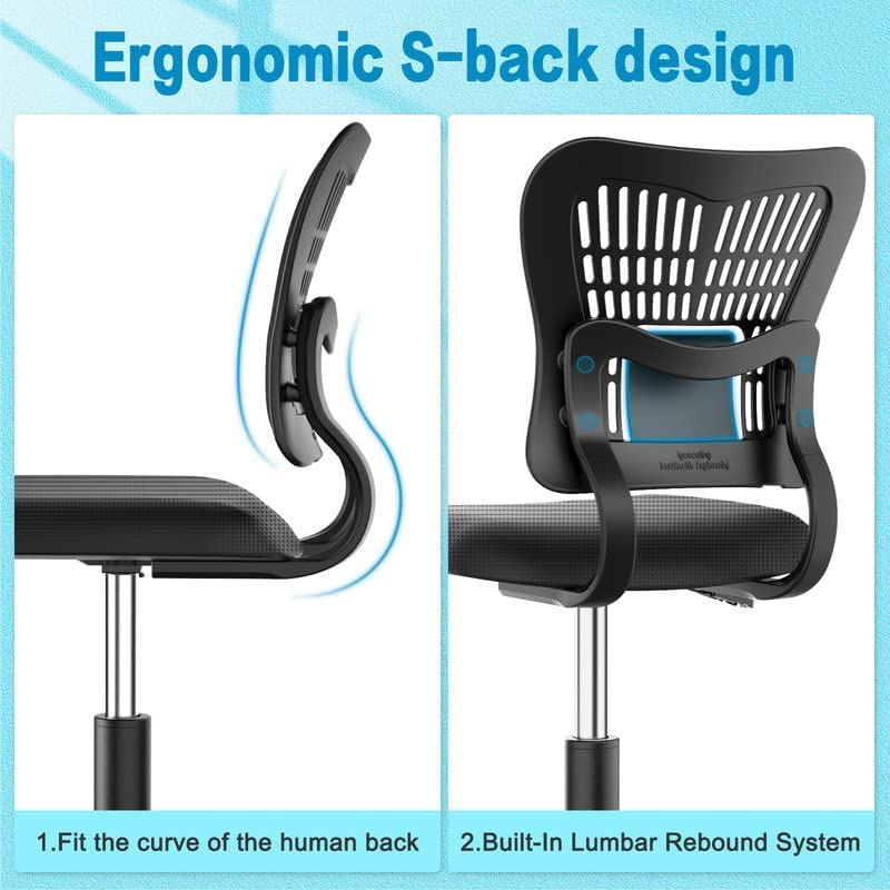 Photo 1 of (READ NOTES) PALONE Home Office Chair Ergonomic Desk Chair Mesh (Black)