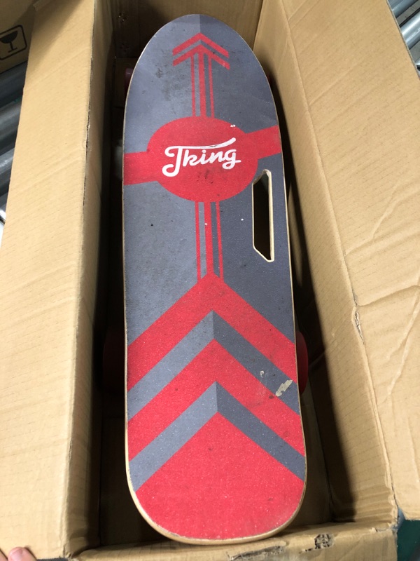 Photo 3 of (READ NOTES) CAROMA Electric Skateboard for Adults Teens, 27.5" Red-350W