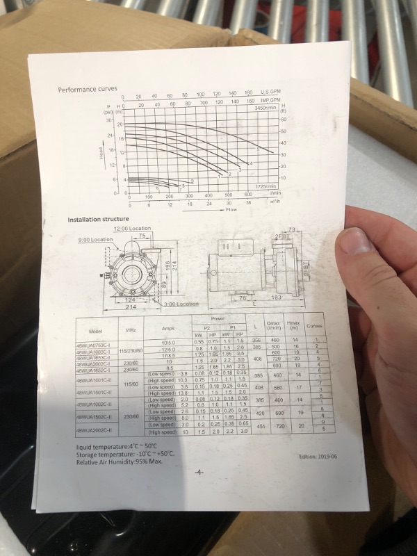 Photo 3 of (READ NOTES) LINGXIAO Pump 48WUA2002C-II