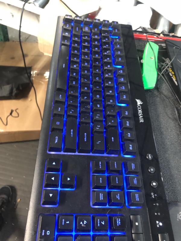 Photo 3 of CORSAIR K57 RGB Wireless Gaming Keyboard, Black & MM800 Polaris RGB Mouse Pad - 15 