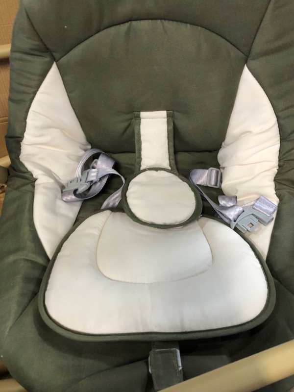 Photo 5 of Bluetooth Baby Swings for Infants, Soothing Portable Swing with 6 Motions and 12 Melodies, Baby Electric Swing for 6-25 lb