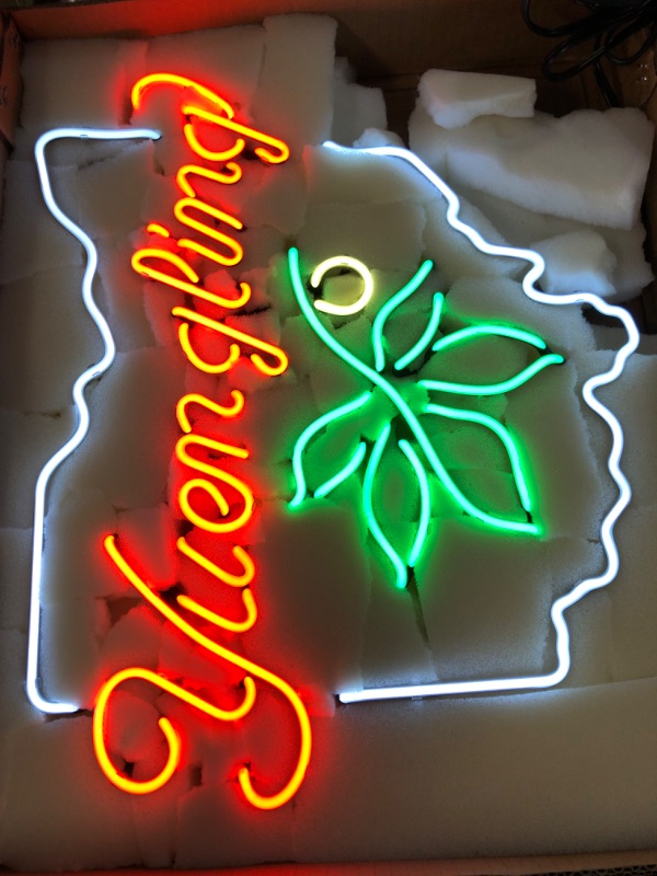 Photo 2 of [USED] Yuengling Real Glass Beer Bar Pub Neon Signs 19x15