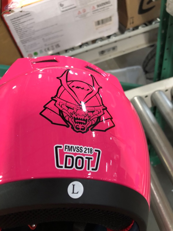 Photo 2 of Personalized Cool Cat Ear Electric Motorcycle Helmet - Large Pink