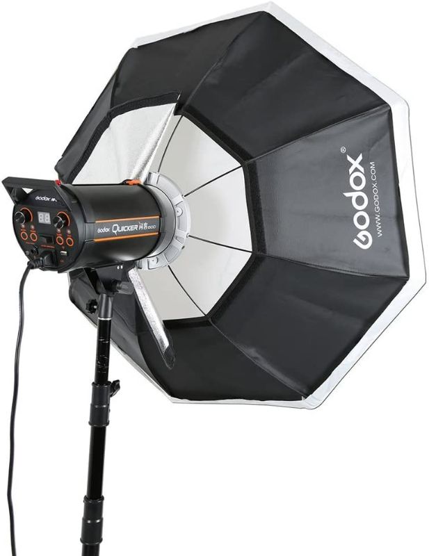 Photo 1 of ***USED/DAMAGED*** Godox Octagon Softbox 37 inch/95cm Photography Light Diffuser and Modifier with Bowens Speedring Mount for Monolight Photo Studio Strobe Lighting
