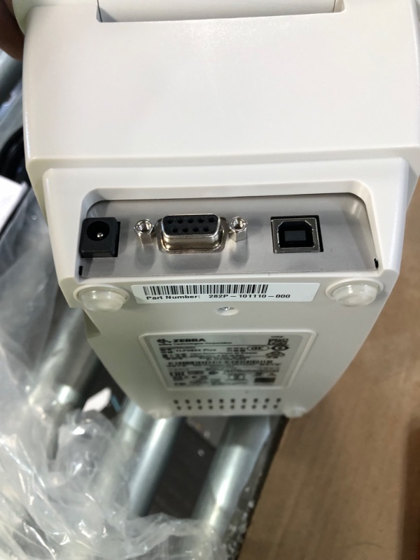 Photo 4 of ZEBRA TLP2824 Plus Thermal Transfer Desktop Monochrome Printer Print Width of 2 in Serial and USB Port Connectivity 282P-101110-000