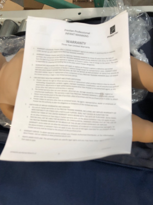 Photo 1 of ***USED*** Prestan Infant CPR Training Manikin with Rate Monitor, Medium Skin, MCR Medical

