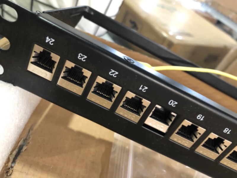 Photo 3 of ***DAMAGED*** Rapink Patch Panel 24 Port Cat7 with Inline Keystone 10G Support