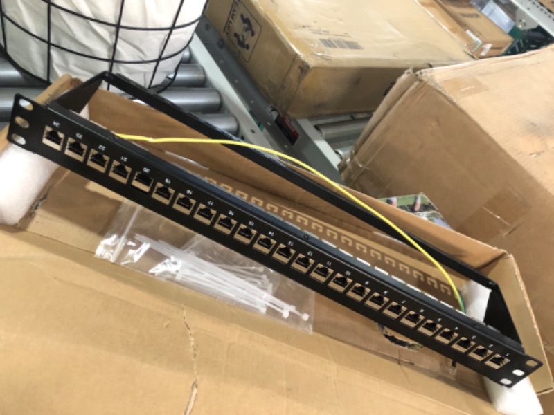 Photo 4 of ***DAMAGED*** Rapink Patch Panel 24 Port Cat7 with Inline Keystone 10G Support