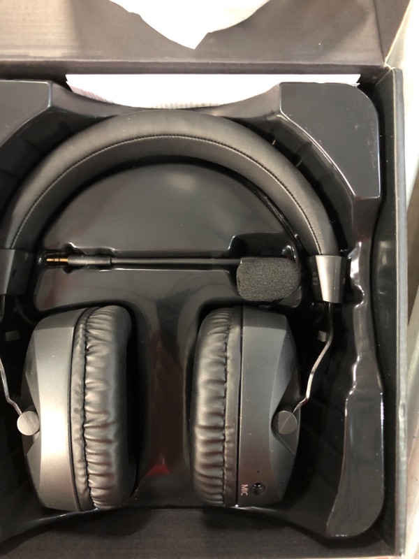 Photo 2 of Acinaci Wireless Gaming Headset with Detachable Noise Cancelling Microphone, 2.4G Bluetooth 