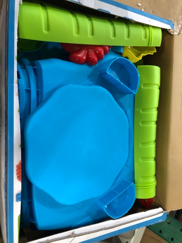 Photo 2 of Bennol Sand Water Table Toys for Toddlers Kids, 3-Tier Outdoor Sand and Water Play Table 