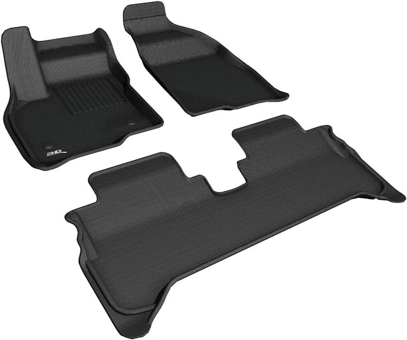 Photo 1 of 3D MAXpider All-Weather Floor Mats for Chevrolet Bolt (1st & 2nd Row, Black)