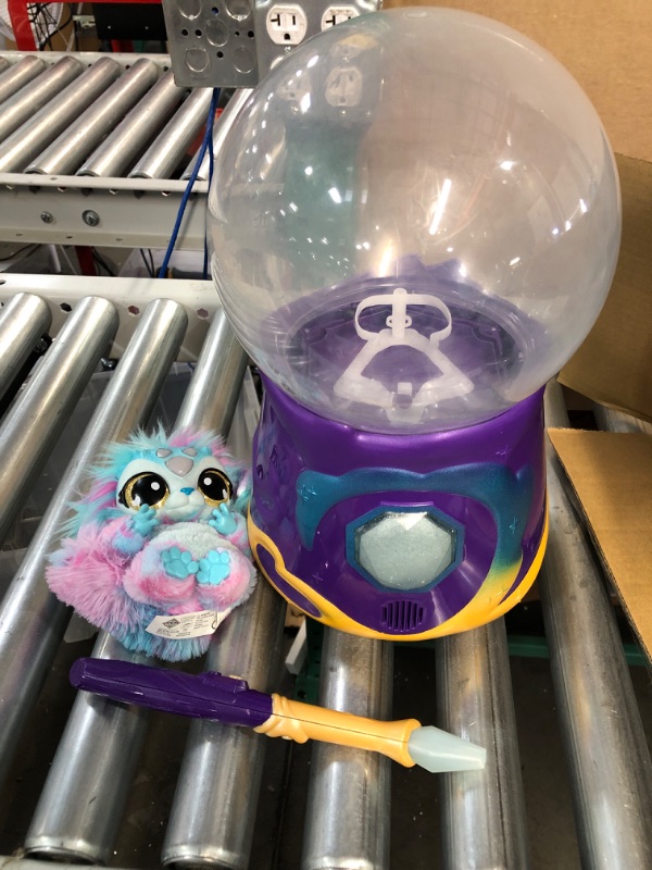 Photo 2 of Magic Mixies Magical Misting Crystal Ball with Interactive 8 inch Blue Plush Toy and 80+ Sounds and Reactions