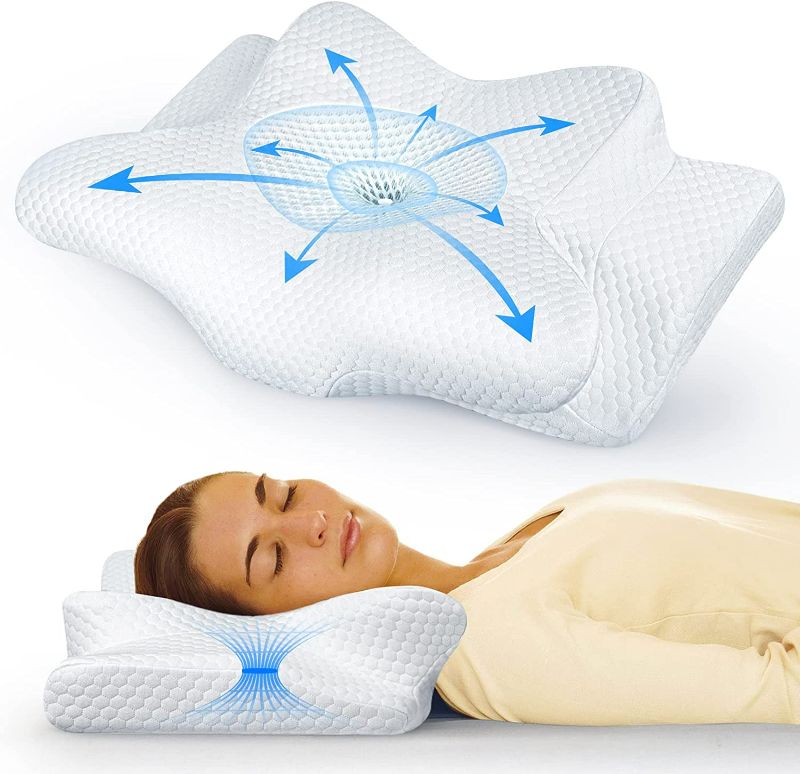 Photo 1 of Emircey Adjustable Cervical Pillow for Neck and Shoulder Pain Relief