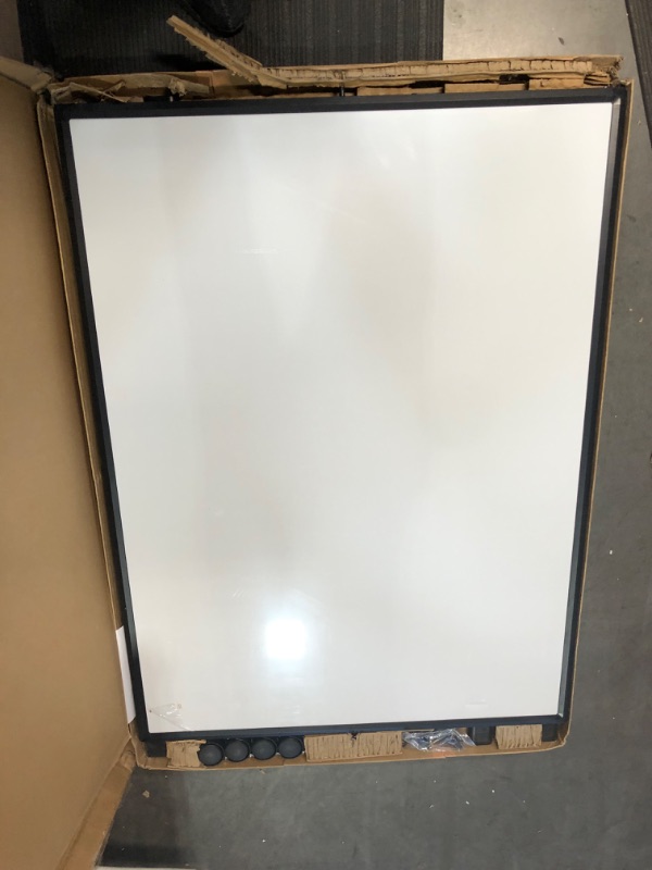 Photo 3 of TOWON Rolling Whiteboard, 360° Rotatable Large Dry Erase Board with Stand, 48'' x 36'' Black 