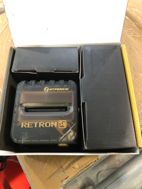 Photo 4 of Hyperkin RetroN Sq: HD Gaming Console for Game Boy/Color/ Game Boy Advance (Blackgold) - Game Boy Advance