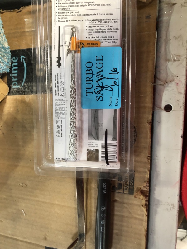 Photo 3 of *MISSING PIECE*Klein Tools 53721 Flex Bit Kit with 9/16-Inch x 54-Inch Flex Bit Auger