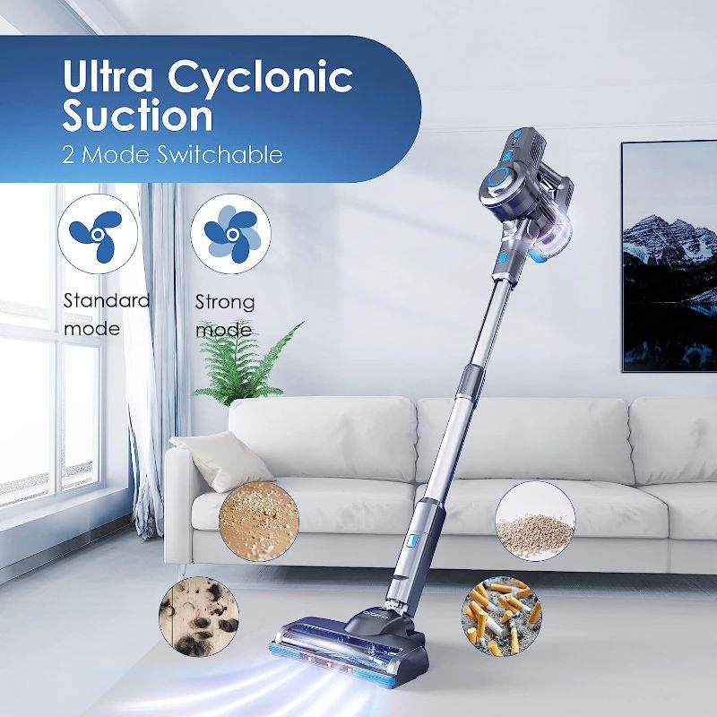 Photo 1 of **UNABLE TO TEST** Oraimo Stick Vacuum, Cordless Vacuum Cleaner with Self-Standing