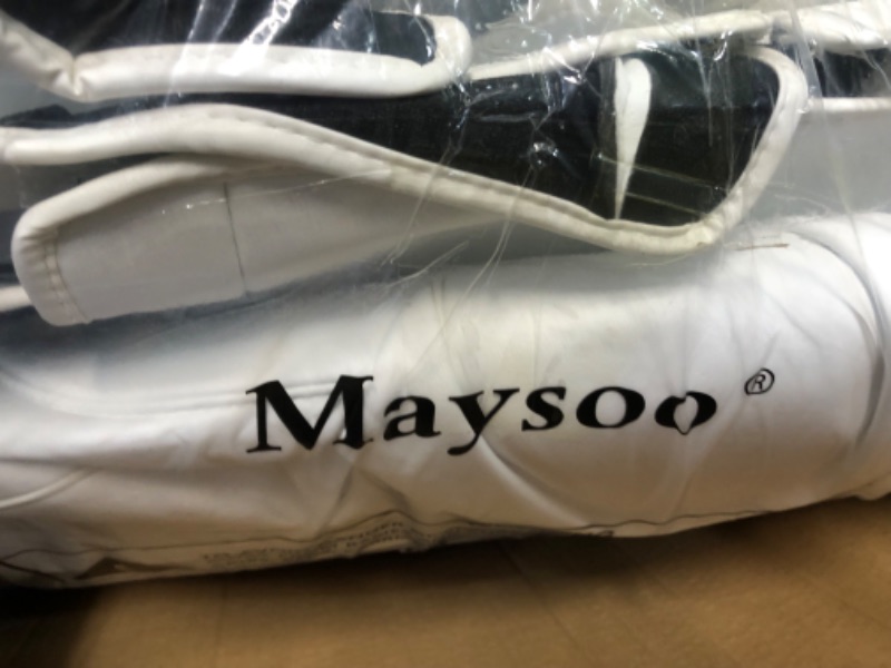 Photo 3 of Maysoo Tesla Seat Covers Model Y White Car Seat Covers(White-Organosilicon,Model Y(Full Set)) White Organosilicon model Y(full set)