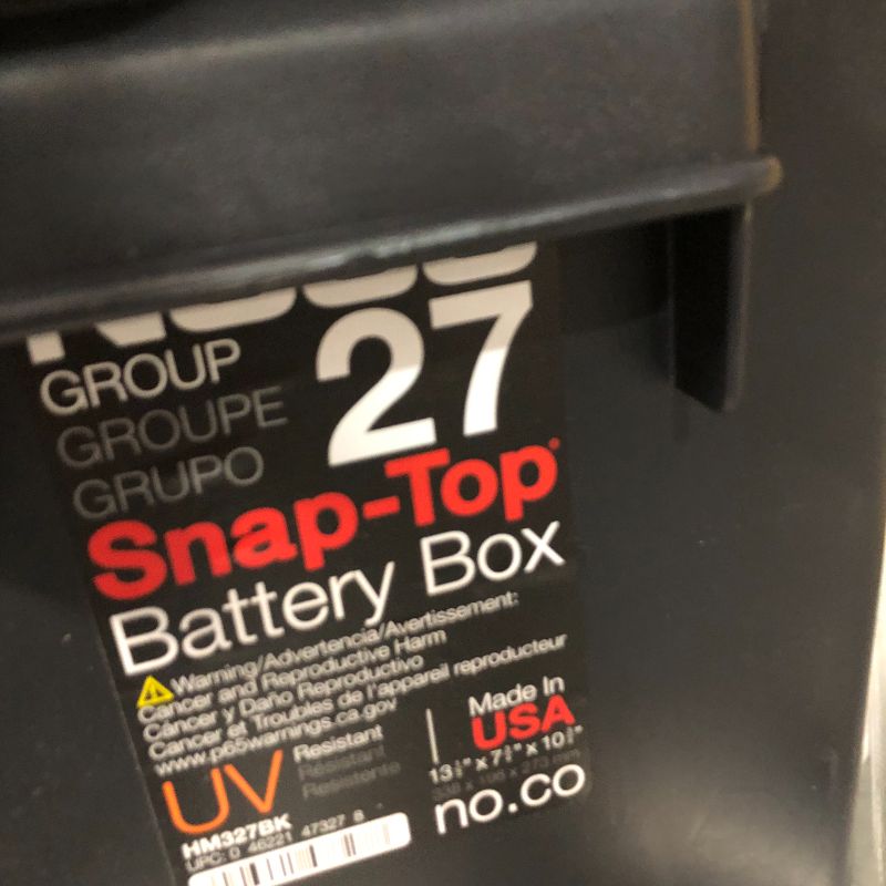 Photo 2 of **NEW**NOCO Battery Box,Snap Closure,Black,Plastic

