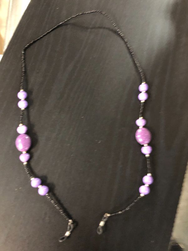 Photo 3 of Purple Beaded Glasses Chains for Women