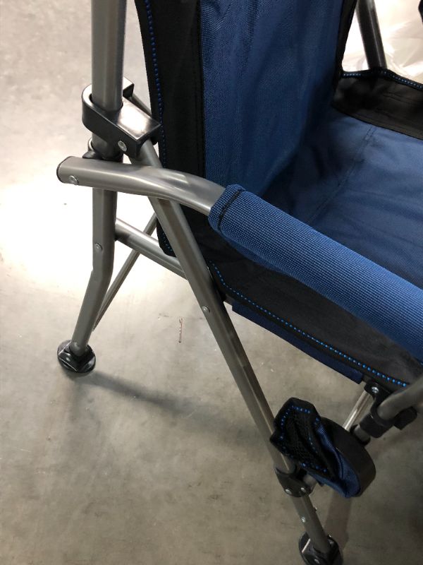 Photo 3 of **LIKE NEW** Folding Camping Chairs, Foldable Blue And Black