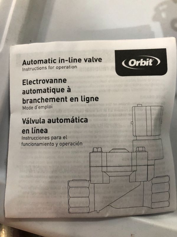 Photo 3 of **LIKE NEW**Orbit 57280 3/4-Inch FPT Heavy-Duty In-line Sprinkler Valve 3/4" Connection