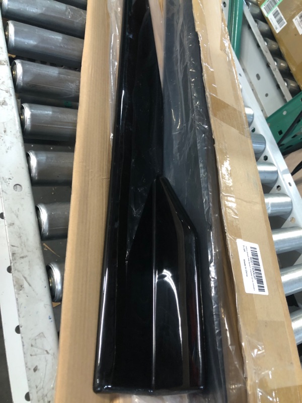 Photo 2 of Aishun Dtouch Side Skirts Fits Universal Vehicles Black 860mm Exterior Side Bottom Line Extensions Splitter Lip Car 