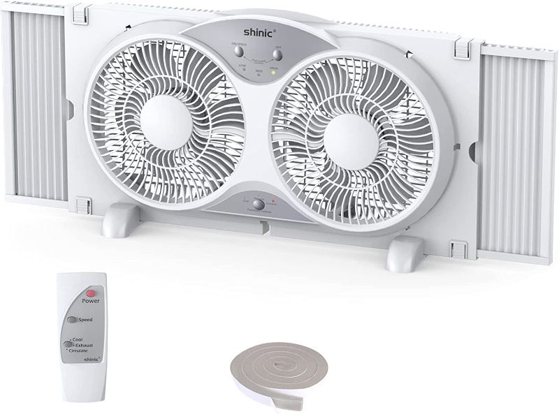 Photo 1 of 
shinic Window Fan with Reversible Airflow Quiet