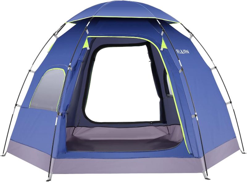 Photo 1 of 
RLAIRN Tents for Camping 4 Person Waterproof, Instant Dome Portable Tents with Pocket & Carrying Bag, 