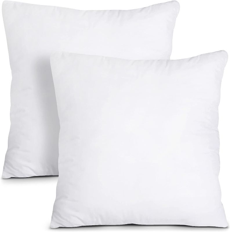 Photo 1 of 
Utopia Bedding Polyester Throw Pillow Insert, White, 22x22 Inch (Pack of 2),