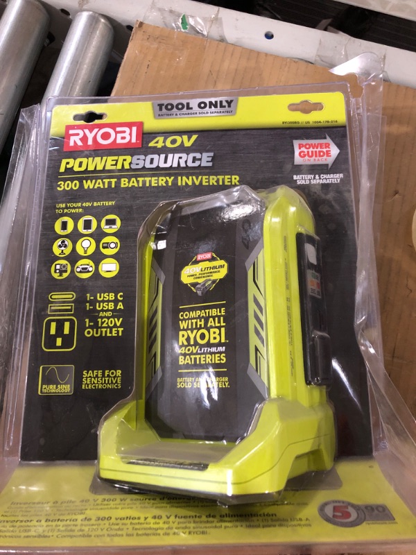 Photo 2 of RYOBI RYi300BG 300-Watt Powered Inverter for 40-Volt Battery