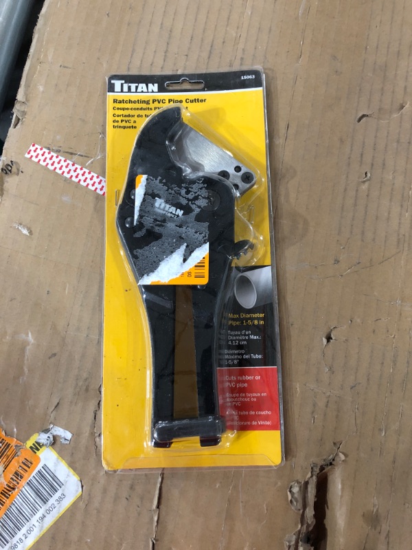 Photo 2 of TITAN TIT15063 Ratcheting PVC Pipe Cutter