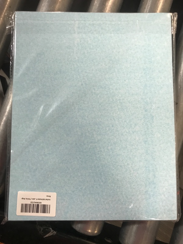 Photo 1 of **Blue Paper** Jeezfee Sublimation Paper, 8.5" x 11" 120 Sheets 125g Heat Transfer Paper Compatible with Inkjet Printer, Blue 