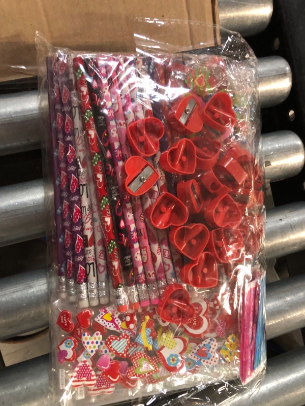 Photo 3 of 28 Pack Valentines Day Gift Kids, Valentine Day Stationery Set for School Classroom Exchange