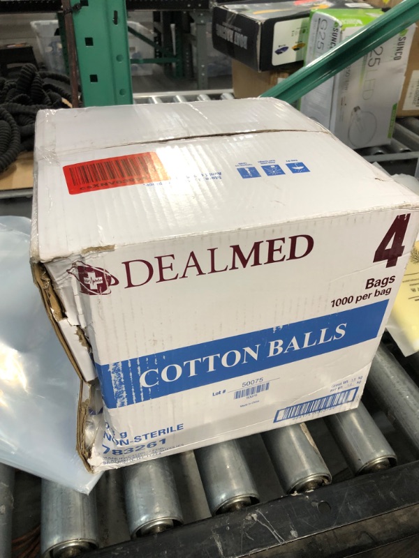 Photo 2 of *OUTER BOX DAMAGED* Dealmed Cotton Balls – 4000 Count Medium Cotton Balls