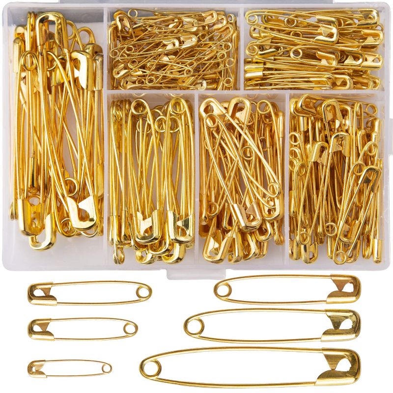 Photo 1 of 260 PCS Gold Safety Pin Set, 3 Sets Included (780 pieces total)