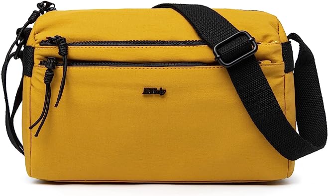 Photo 1 of ETidy Large Nylon Crossbody Bag, Yellow