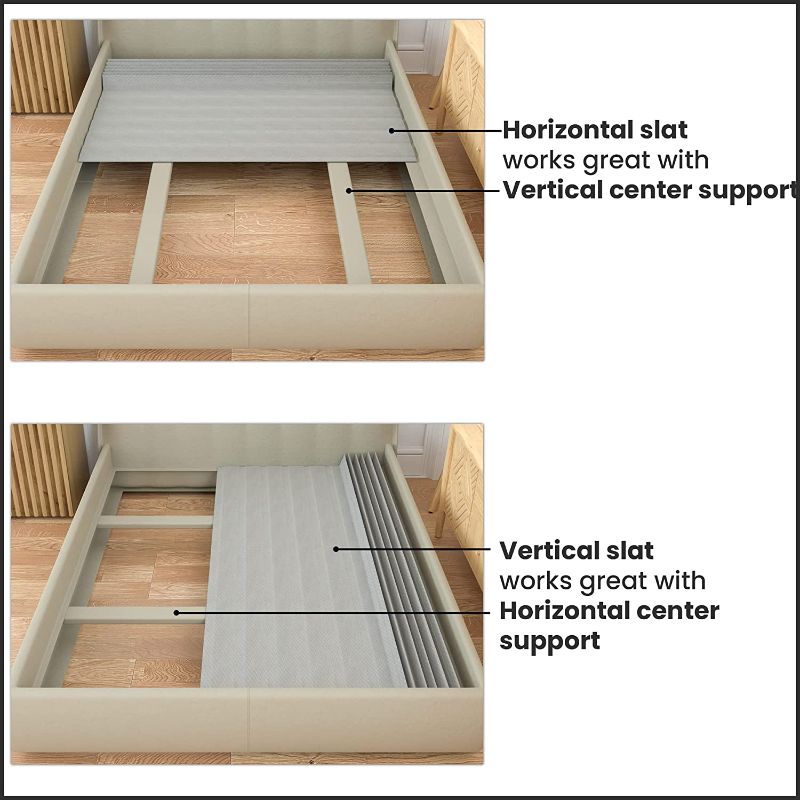 Photo 1 of **SEE NOTES**
Mayton, 0.75-Inch Vertical Mattress Support Wooden Bunkie Board/Slats with Cover, Full, Grey