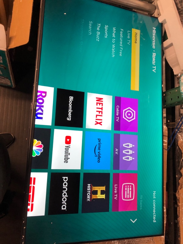 Photo 1 of Hisense 50-Inch Class R6 Series Dolby Vision HDR 4K UHD Roku Smart TV with Alexa Compatibility