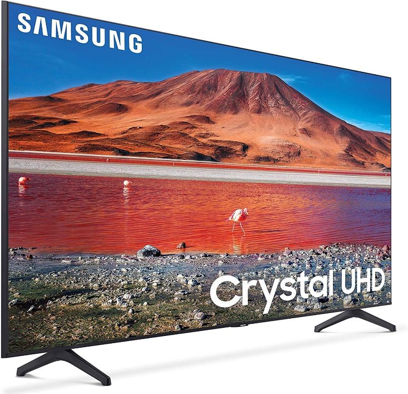 Photo 1 of **MISSING REMOTE** SEE NOTES***
SAMSUNG 55" Class TU7000 Crystal UHD 4K Smart TV (2020)
